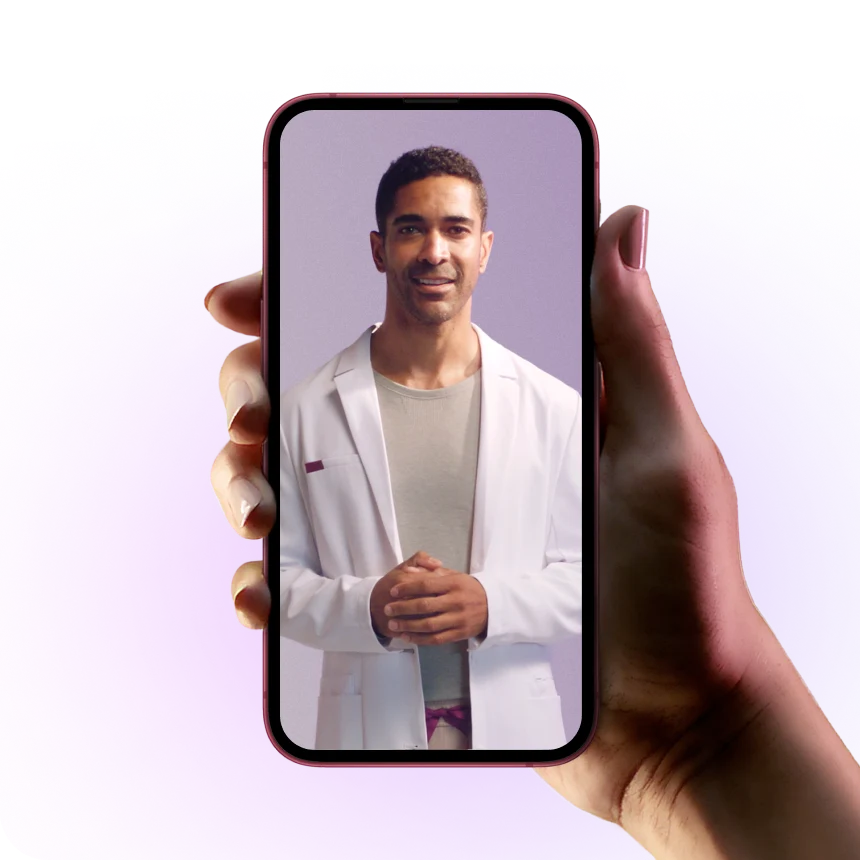 DoctorLife doctor on a mobile video call