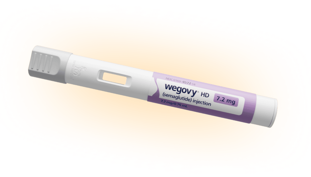 Wegovy HD 7.2 mg semaglutide injector pen